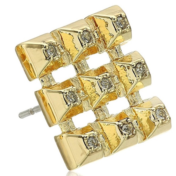 house of harlow // pavé grid earrings - Picture 2 of 2