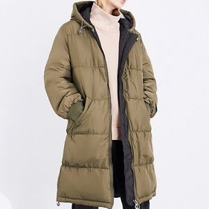 Long Quilted Puffer Coat