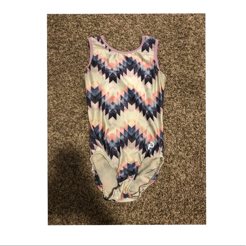 Cute Chevron Plum Practice Wear Leotard