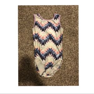 Cute Chevron Plum Practice Wear Leotard