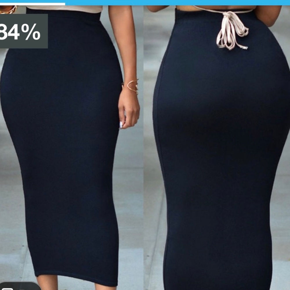 New Black or Army Green Bodycon Ling Skirt