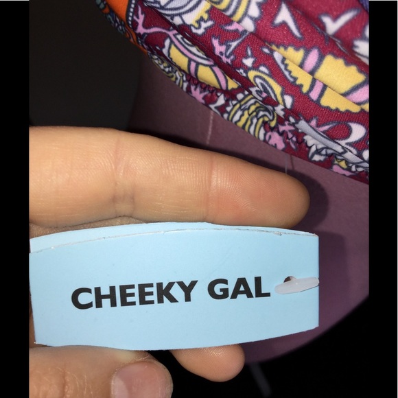 Cheeky Gal Size Large Boho Halter Style Bikini Top - Picture 4 of 6