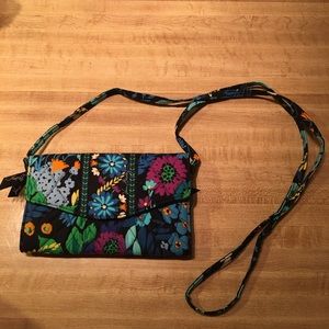 Vera Bradley Trifold Wallet with strap
