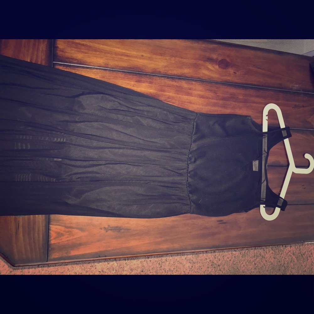 Black sheer maxi