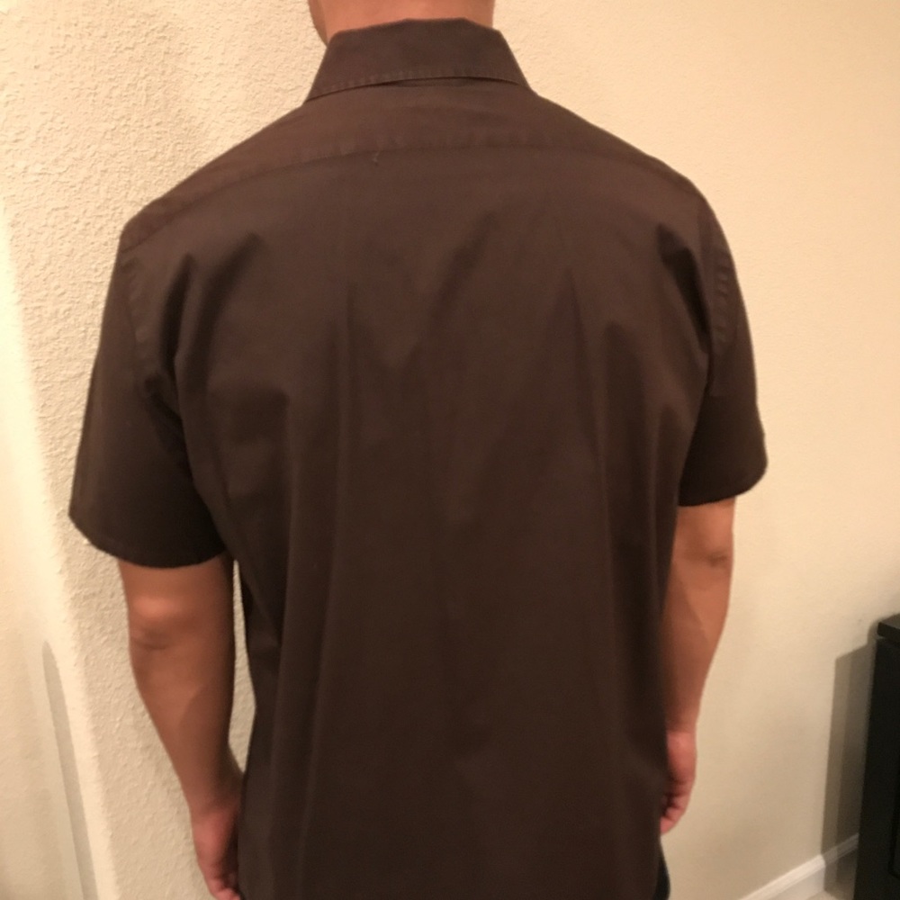Express men's stretch button up short sleeve shirt - Picture 2 of 6