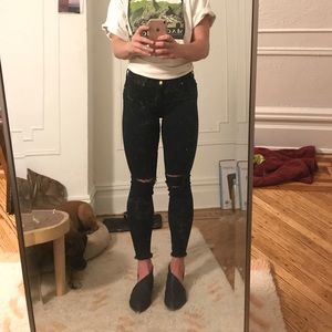 J brand cropped skinny in blue mercy