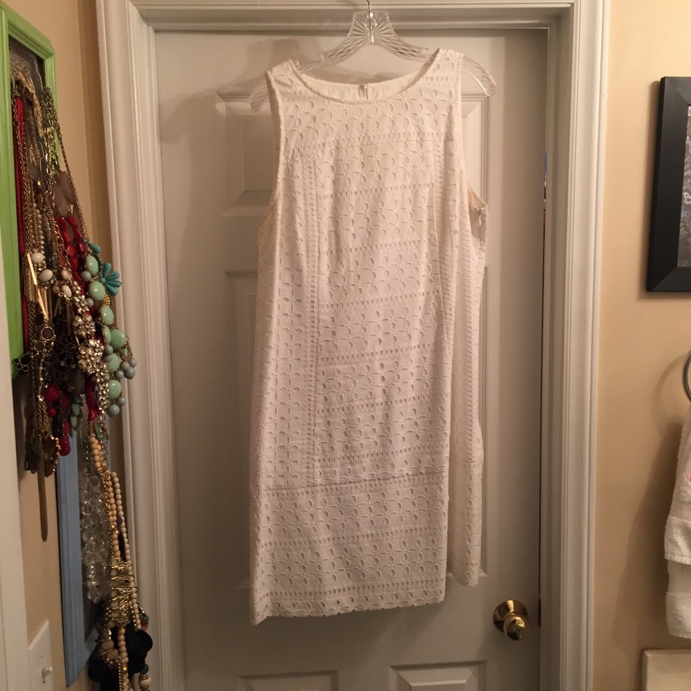 White Eyelet Dress from LOFT