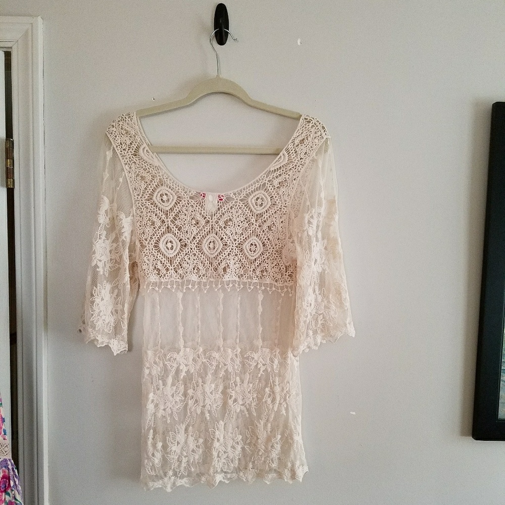 Floral Lace Boho Shirt