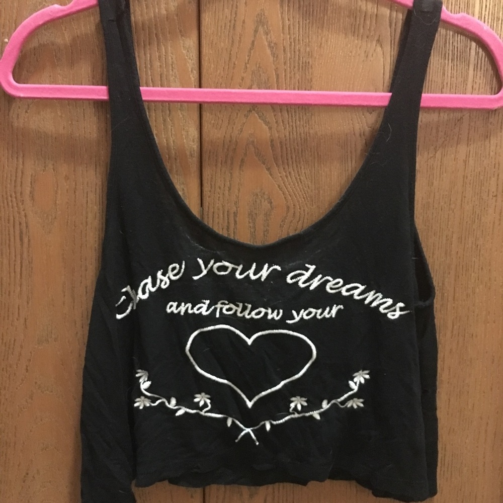 black crop top