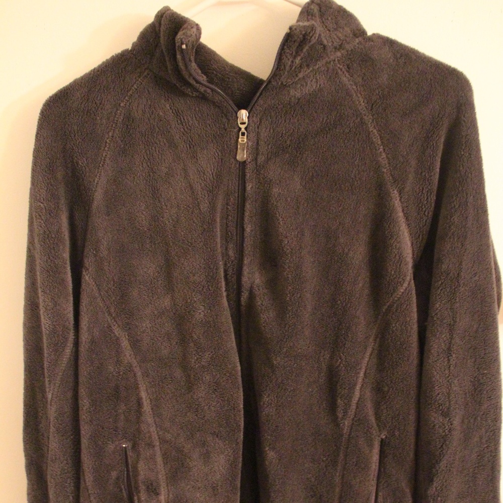 Danskin Now Zip Up Faux Fur Jacket