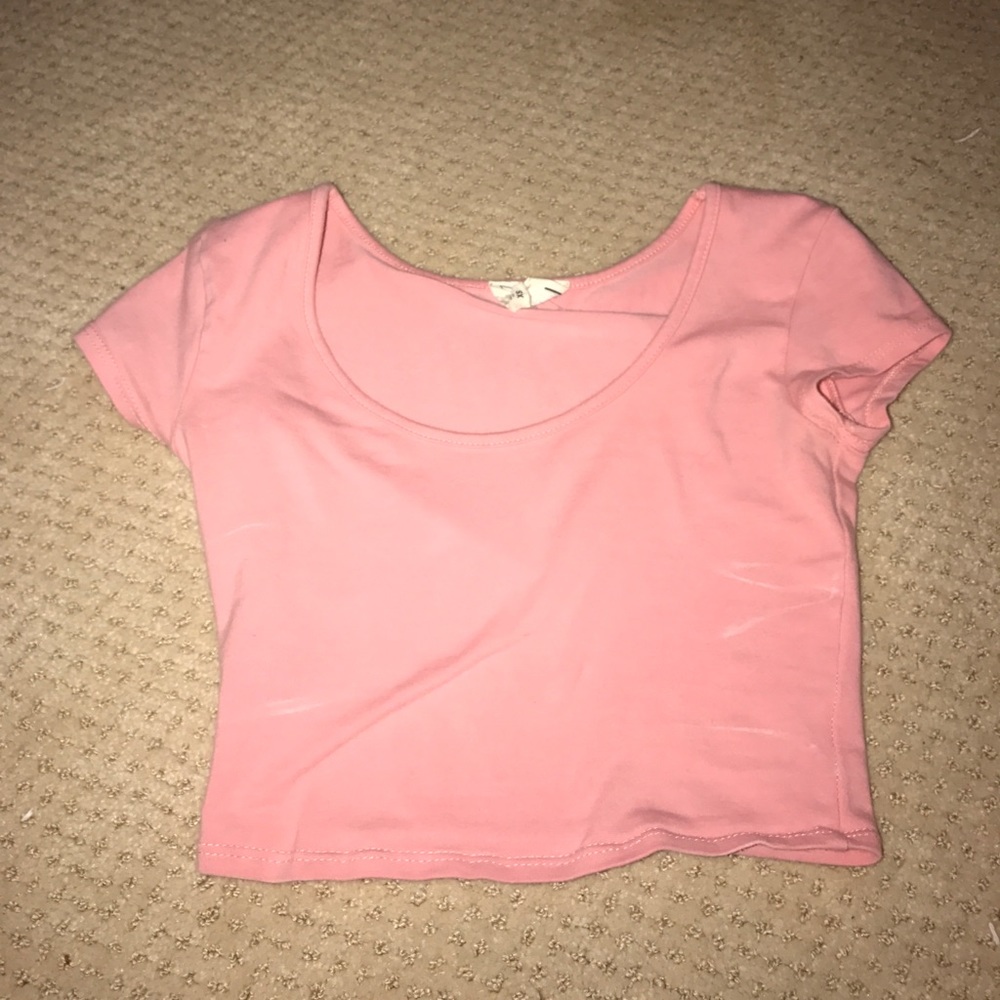 Pink Cropped Pacsun Shirt