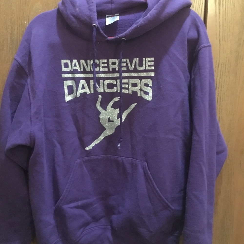 purple sweatshirt