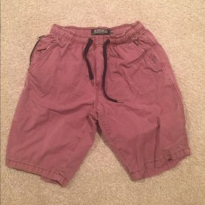 Magenta Draw-String Shorts