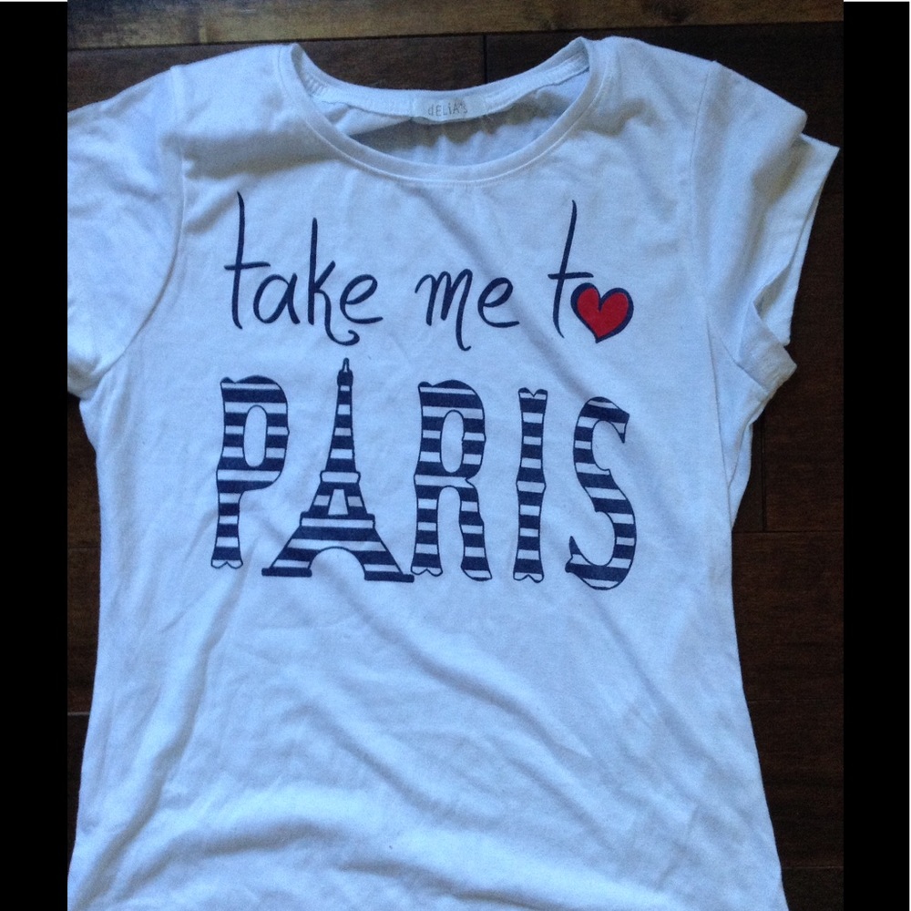 Delia's white tee