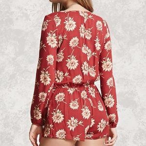 Red sunflower romper 🌻