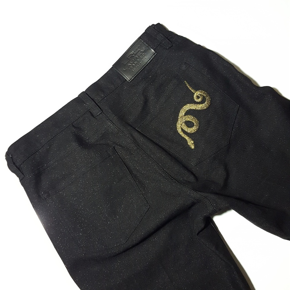 RALPH LAUREN womens size 4 serpent black jeans