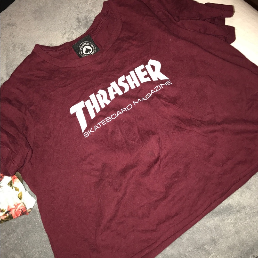 Cropped thrasher shirt
