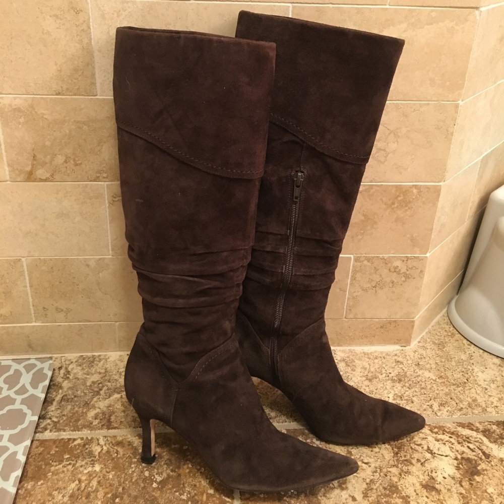 Heeled boots Suede lining size 7