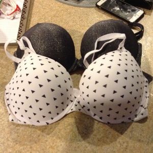 Pink push up bras