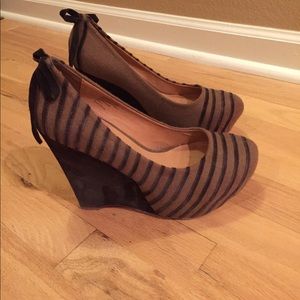 Naughty Monkey Platform Wedge Heels