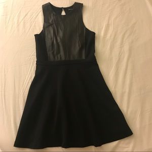 Club Monaco Black Leather Dress