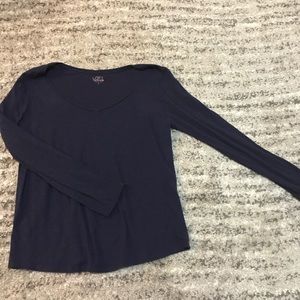 LOFT v neck long sleeve tee
