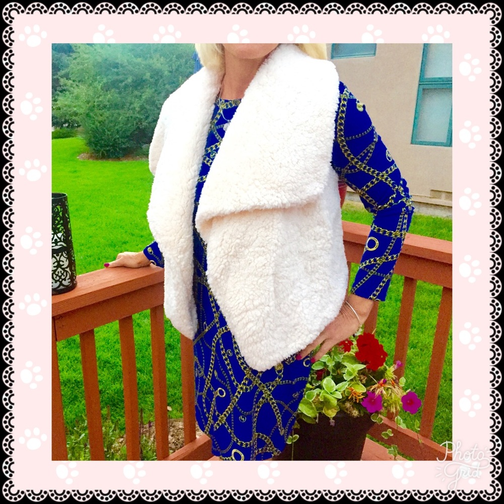 a.n.a. Faux Sheepskin Vest