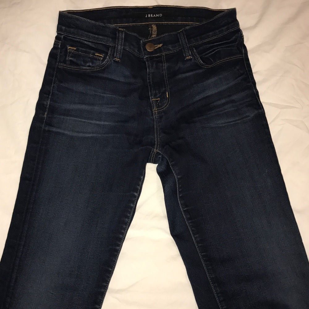 jbrand dark wash straight leg