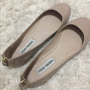 Steve Madden Patent Leather Nude Flats