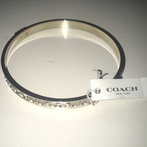 Cute silver Coach Bangle!