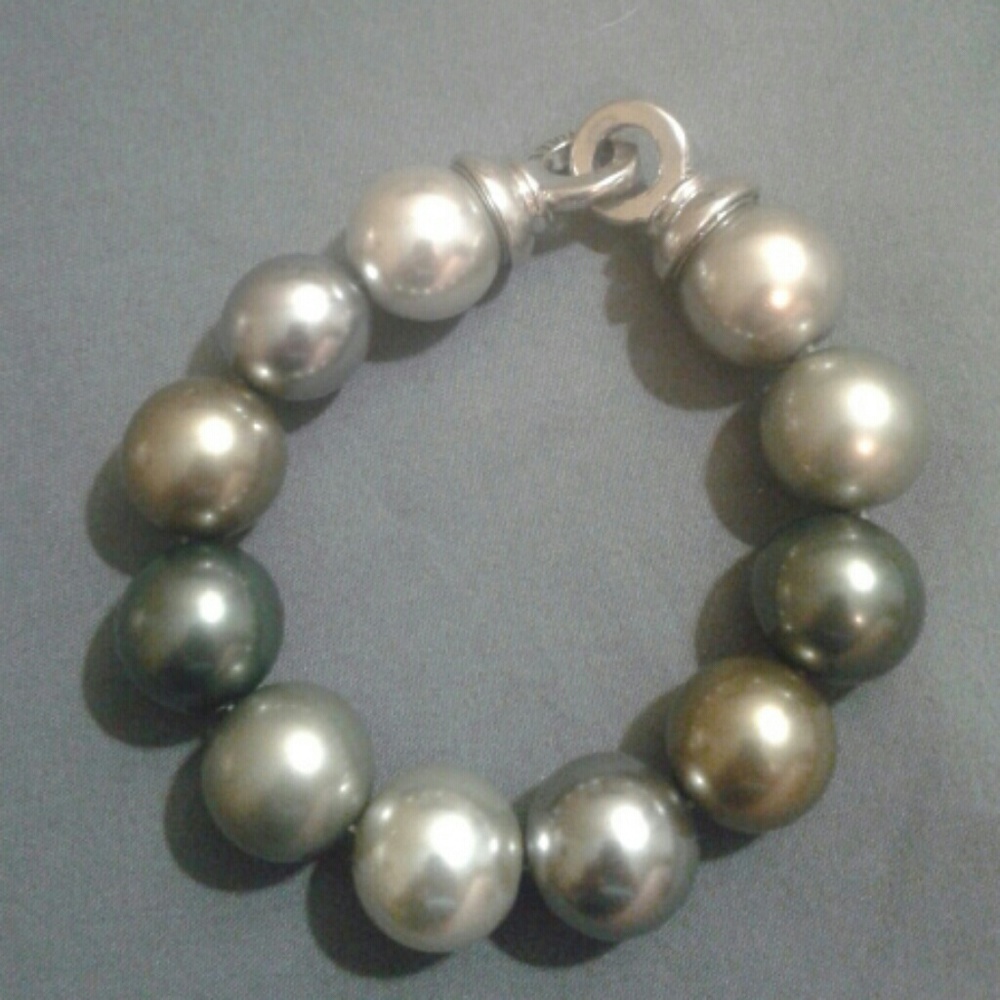 Carole bracelet multi shade metal beads