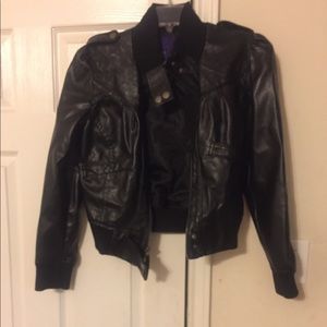 Faux leather jacket