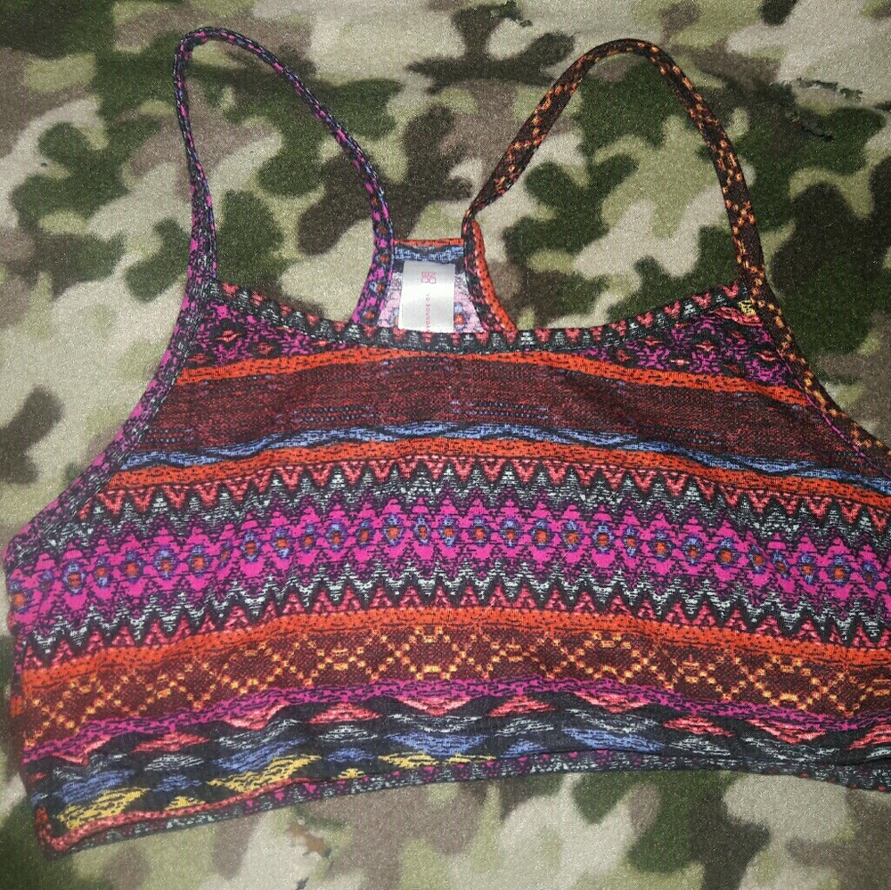 Boho pattern sport bra