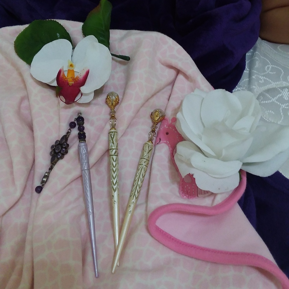 Set of 3 Geisha Hairsticks