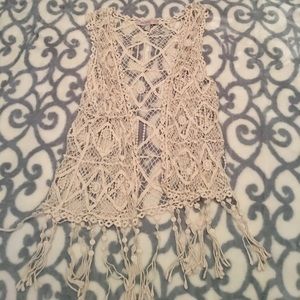 Fringe/Crochet vest