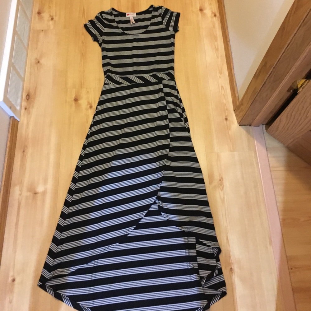 Black and White Striped Dress