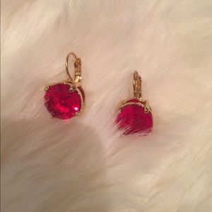 Red kate spade earrings