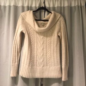 Banana Republic cowl neck ivory sweater size S