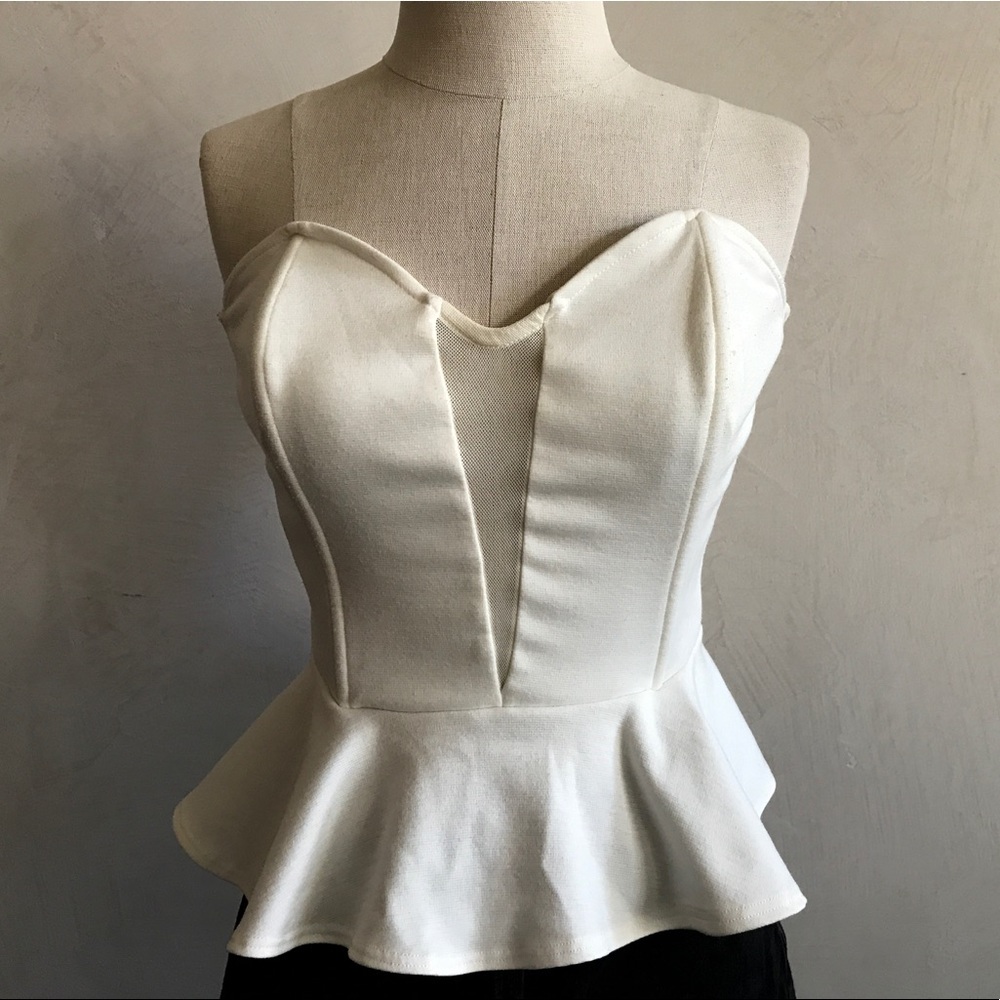 White peplum shirt