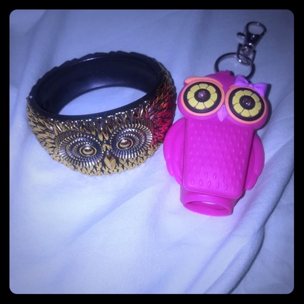 🦉collapseable bangle bracelet/ 🦉 hand sanitizer