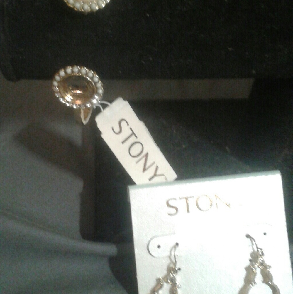 Stoney earrings and bracelet