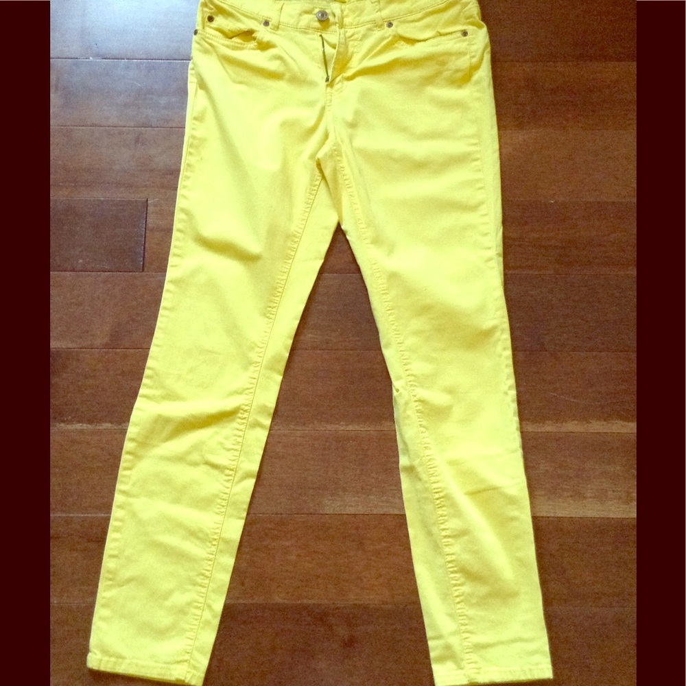Yellow H&M Skinny jeans