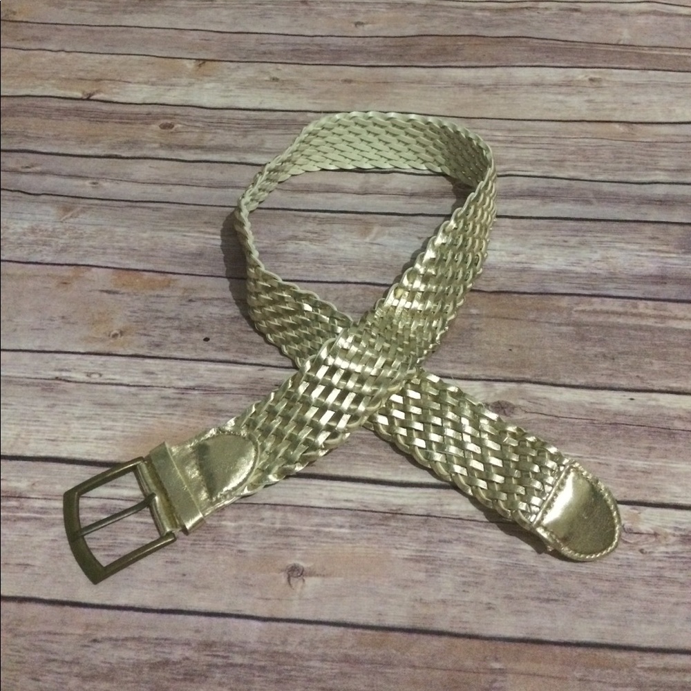 Gold Braided Fashion Belt