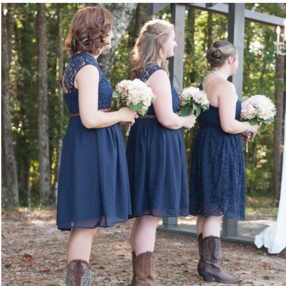Navy blue dress