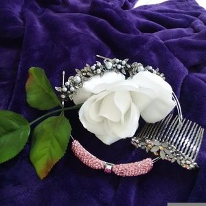 Set of 3 hair accessories (haircombs,headband)