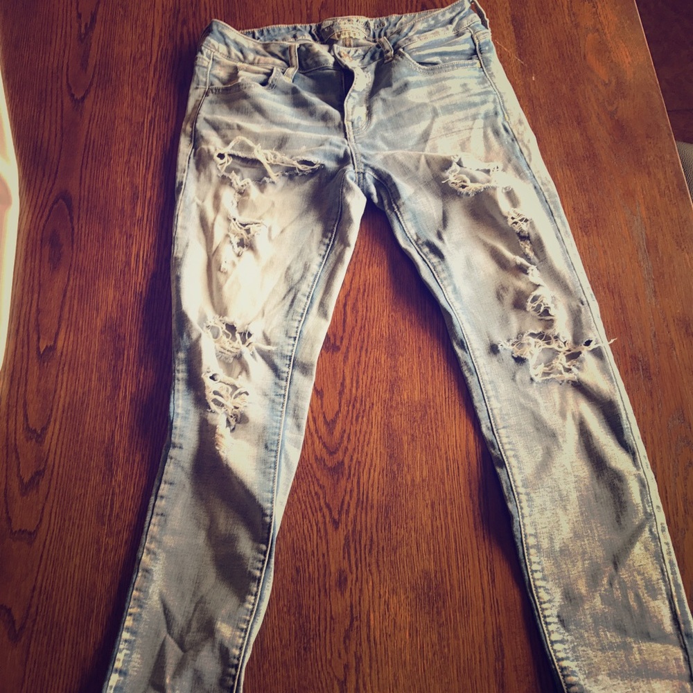 Ripped jeggings