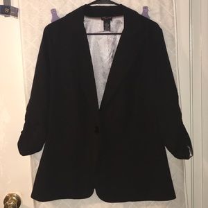 Torrid Ruched Sleeve Blazer