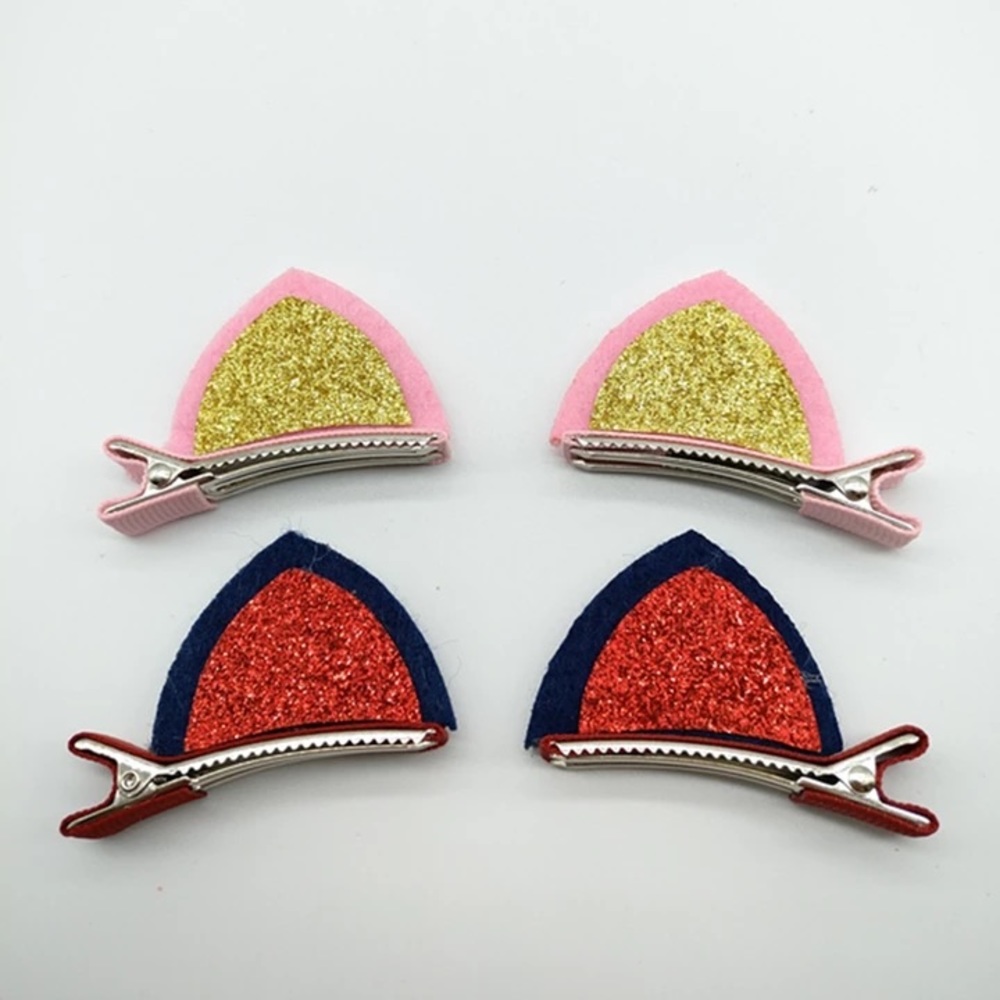 Four for Cat Ear Clips Set