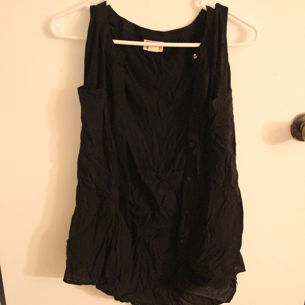 Converse One Star Sleeveless Button Up