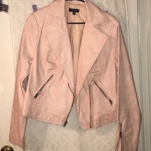 Torrid Blush Faux Moto Jacket